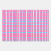 Rosa Karo Pop Geschenkpapier Set (Vorderseite 2)