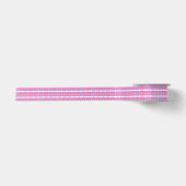 Rosa Karo Pop Satinband (Vorderseite)