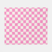 Rosa Karo, Prüfplatine-Muster, geprüft Fleecedecke (Vorderseite (Horizontal))