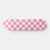 Rosa Karo, Prüfplatine-Muster, geprüft Skateboard (Horizontal)