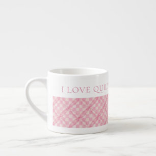 ROSA KARO QUILT Espresso-Tasse + Text Espressotasse
