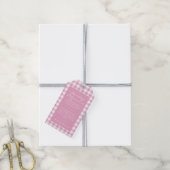Rosa Karo-Simmer-Topf-Set Geschenkanhänger (Mit Garn)
