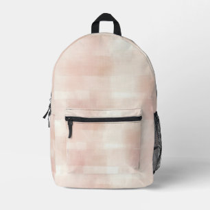 Rosa Karo Streifen Bedruckter Rucksack