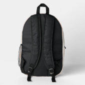 Rosa Karo Streifen Bedruckter Rucksack (Rückseite)