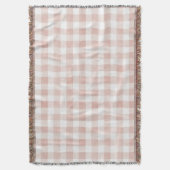 Rosa Karo Streifen Decke (Vorderseite Vertikal)