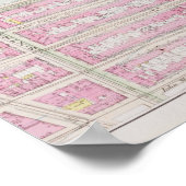 Rosa Karte mit Bryant Park Poster (Ecke)