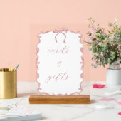 Rosa Karten & Geschenke Schild für Baby oder Hochz (Hochzeit)