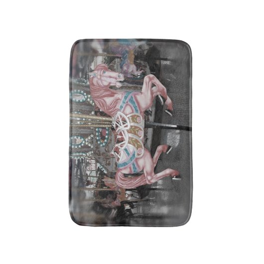 Rosa Karussell Badematte (Vorderseite Vertikal)