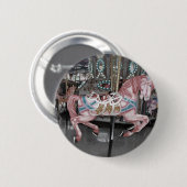 Rosa Karussell Button (Vorne & Hinten)