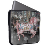 Rosa Karussell Laptopschutzhülle (Vorne Rechts)