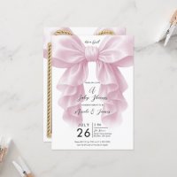 Rosa Kaskade Ruffle Bow Classy Baby Dusche