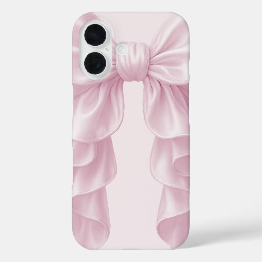 Rosa Kaskade Ruffle Bow Elegante Girly Case-Mate iPhone Hülle (Rückseite)