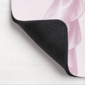 Rosa Kaskade Ruffle Bow Elegante Girly Mousepad (Ecke)