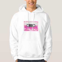 Rosa Kassettenband mit rosa Splash Hoodie