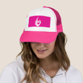 Rosa Kasten Truckerkappe (Beispiel)