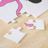 rosa Katamädchen Puzzle (Seite)