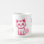 Rosa Kätzchen  Kaffeetasse (Mittel)