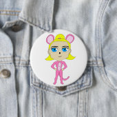 Rosa Katze Button (Beispiel)