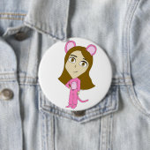 Rosa Katze Button (Beispiel)