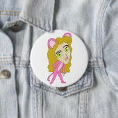 Rosa Katze Button (Beispiel)