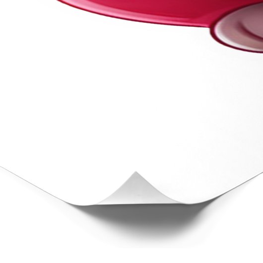 Rosa Katze Fotodruck (Ecke)