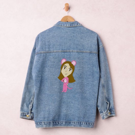 Rosa Katze Jeansjacke (Hangar)