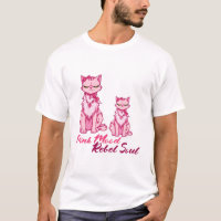 Rosa Katze Kawaii-Rebellenseele Sassige Kunst