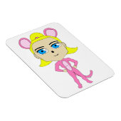 Rosa Katze Magnet (Rechte Seite)