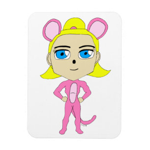 Rosa Katze Magnet