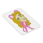 Rosa Katze Magnet (Rechte Seite)