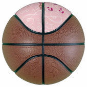 Rosa Katze mit Geige Basketball (Rechts)