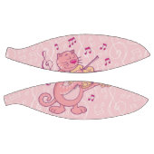 Rosa Katze mit Geige Basketball (Panele)