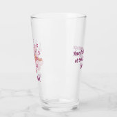 Rosa Katze mit Violinglas Glas (Links)