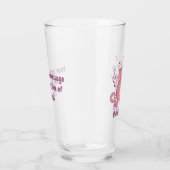 Rosa Katze mit Violinglas Glas (Rechts)