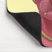 Rosa Katze Mousepad (Ecke)