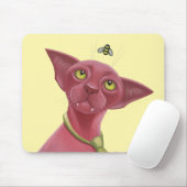 Rosa Katze Mousepad (Mit Mouse)