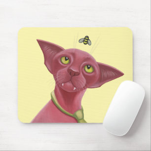 Rosa Katze Mousepad