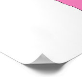 Rosa Katze Poster (Ecke)