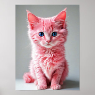 Rosa Katze Poster