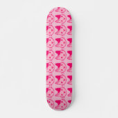 Rosa Katze Skateboard (Vorne)