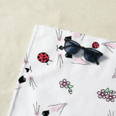 Rosa Katze Strandtuch (Beispiel)