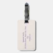 Rosa Katzen Frische Gepäckanhänger (Rückseite vertikal)