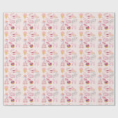 Rosa Katzen Frische Geschenkpapier (Flach)