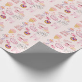 Rosa Katzen Frische Geschenkpapier (Ecke)