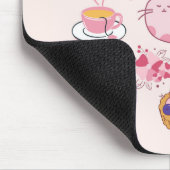 Rosa Katzen Frische Mousepad (Ecke)