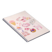 Rosa Katzen Frische Notizblock (Rechte Seite)