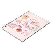 Rosa Katzen Frische Notizblock (Linke Seite)