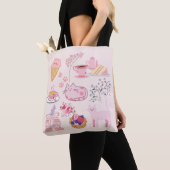 Rosa Katzen Frische Tasche (Von Nahem)
