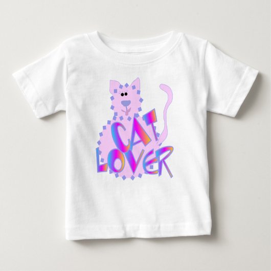 Rosa Katzen-Liebhaber-T-Shirts und Geschenke Baby T-shirt (Vorderseite)