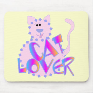 Rosa Katzen-Liebhaber-T-Shirts und Geschenke Mousepad